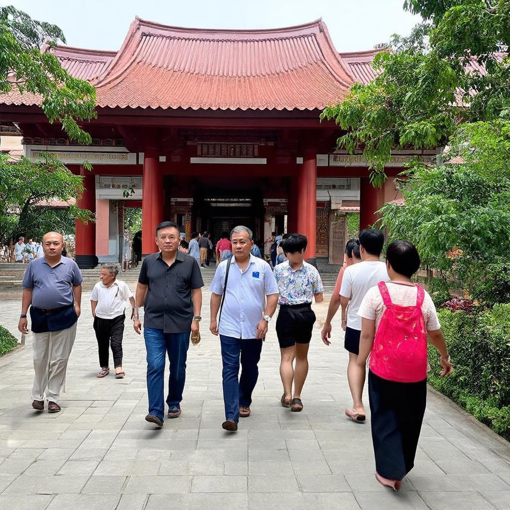Du khach vieng tham va chiem nguong canh quan tai Chùa Long Phước Thọ, Long Thành